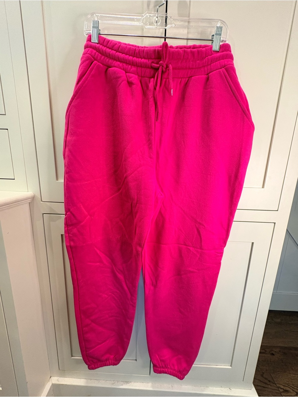 Zenana Outfitters Hot Pink Fleece Joggers